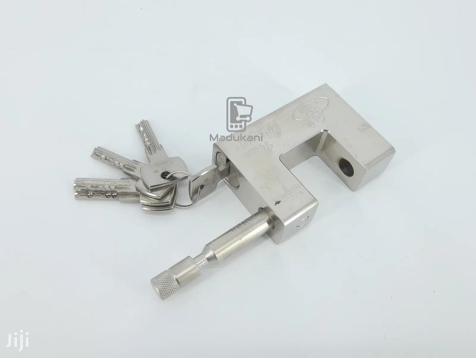 1kg 94mm Hardened Solid Steel Monoblock Padlock, Thick Shack