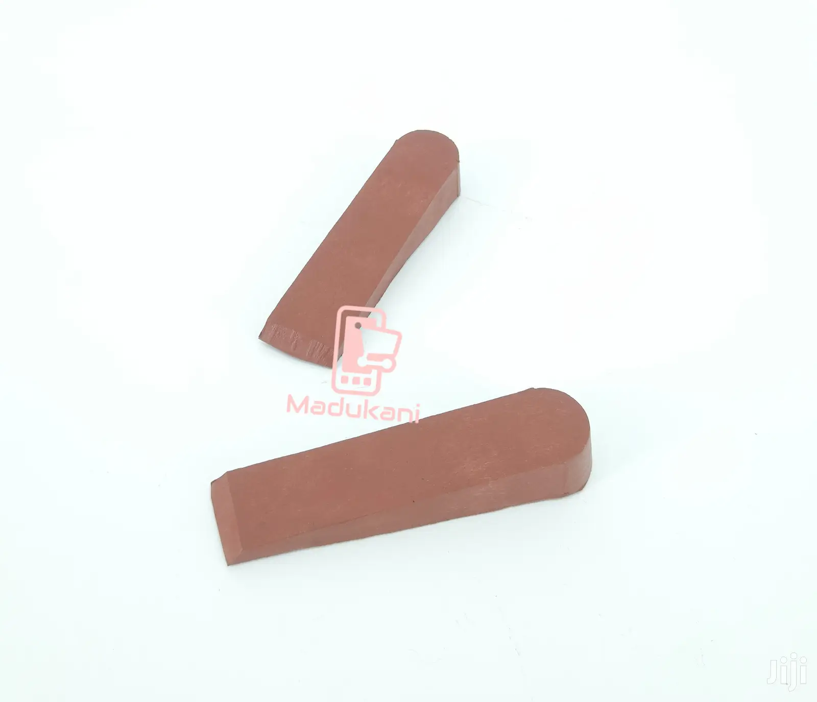 4 Pack Rubber Door Stopper Wedges, Non Marking, Anti Slip