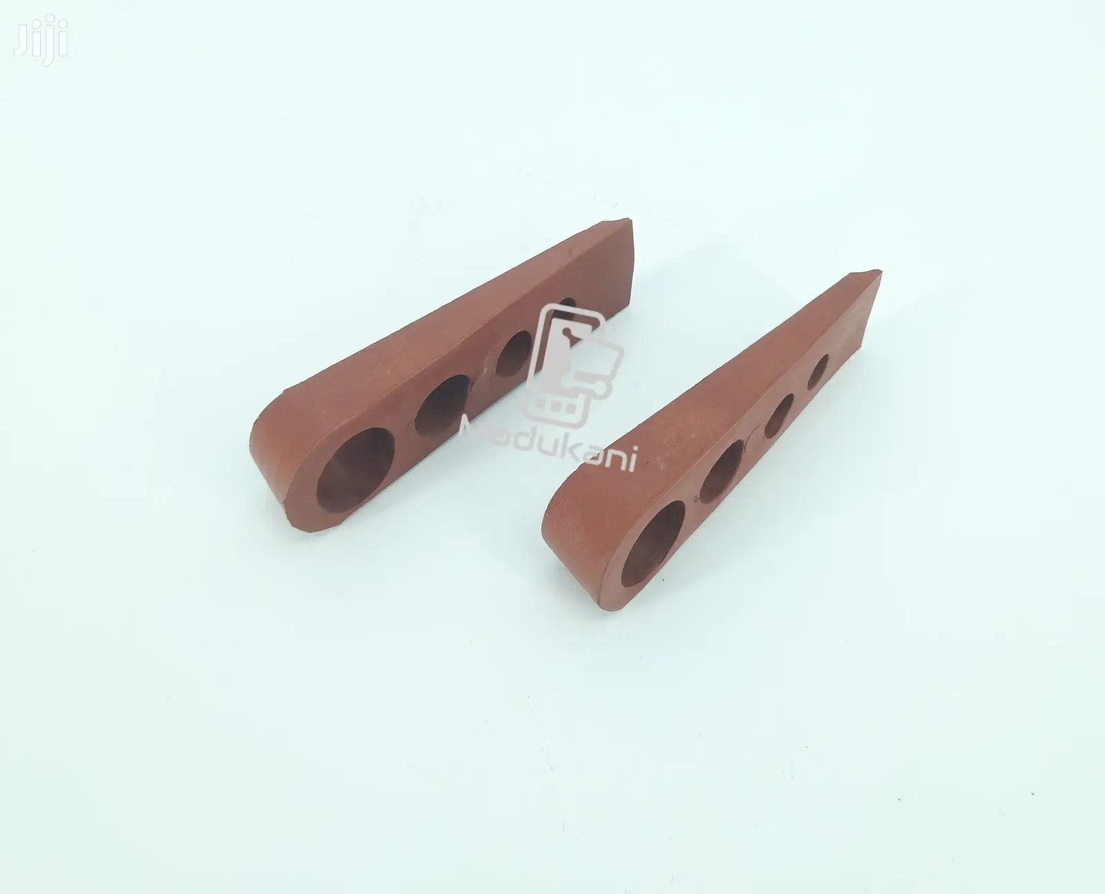 4 Pack Rubber Door Stopper Wedges, Non Marking, Anti Slip