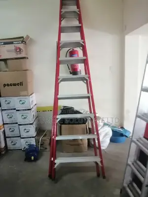 Ladder 10 Steps Fibre Glass Double Sided Step Ladder