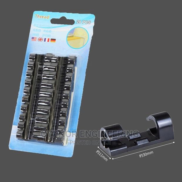 Cable Holders 20pcs Pack With Adhesive - thumbnail 3