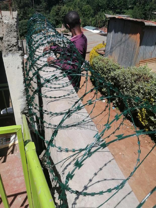 450 Mm Doulble Galvanised Green Razor Wire - thumbnail 6