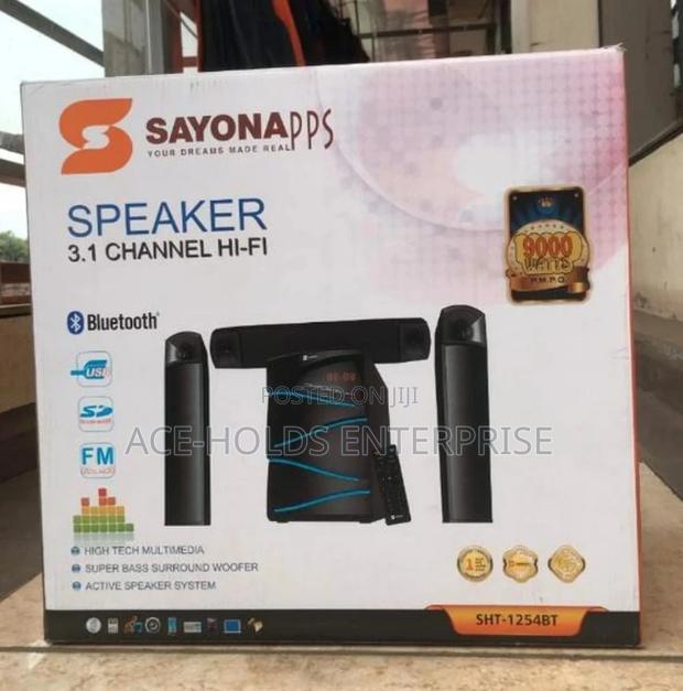 Sayona 3.1 Channel 9000watts SHT-1254 BT Hi-Fi Speaker.