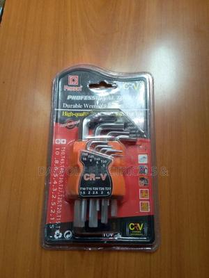 CRV Wrench 9pc Hex Key Set - thumbnail 2