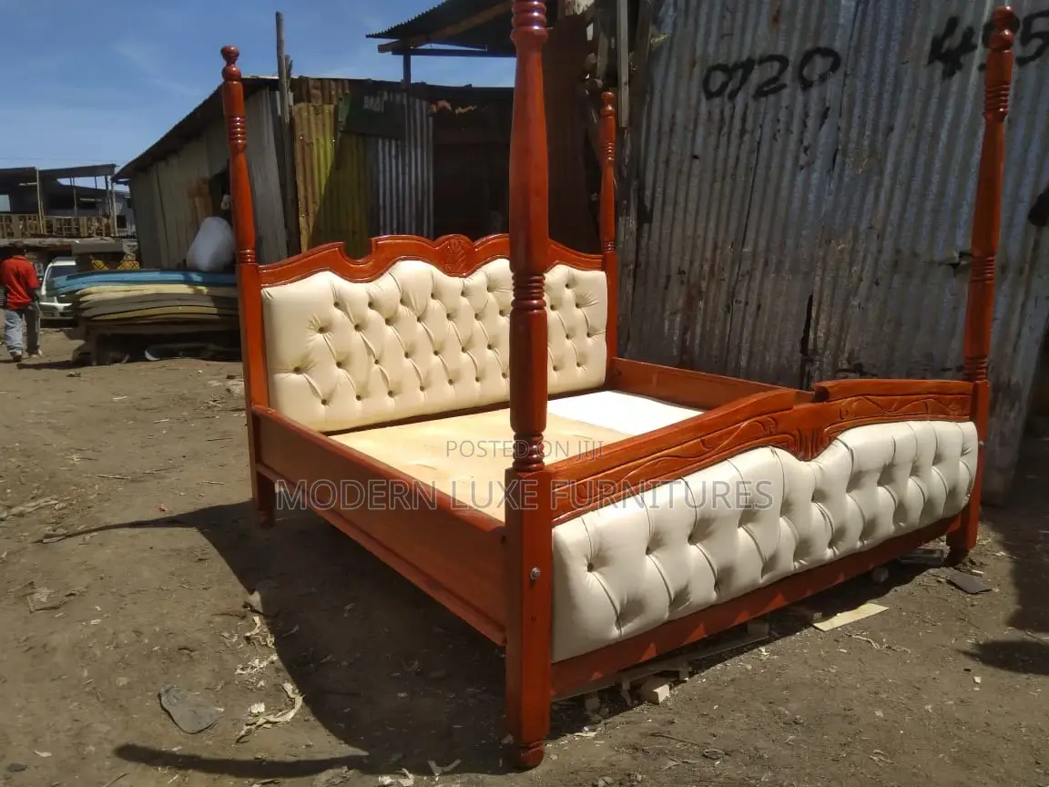 Modern 6*6 Mahogany Bed