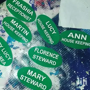 Name Tags for Schools, Office, Restaurants, Work Stations
