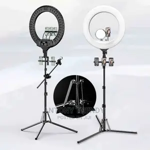 12-Inch Foldable Tripod, Dimmable 3-Modes Led Ring Light