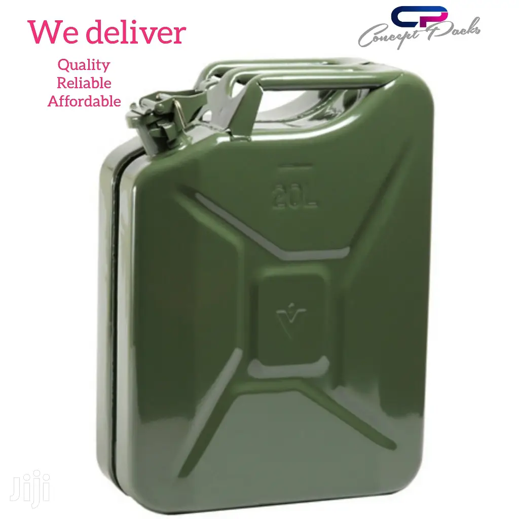 20L Metallic Fuel Can With Spout