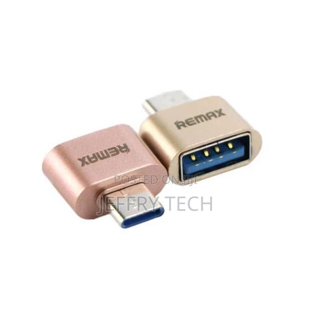Remax OTG Type-C to USB Adapter - Gold