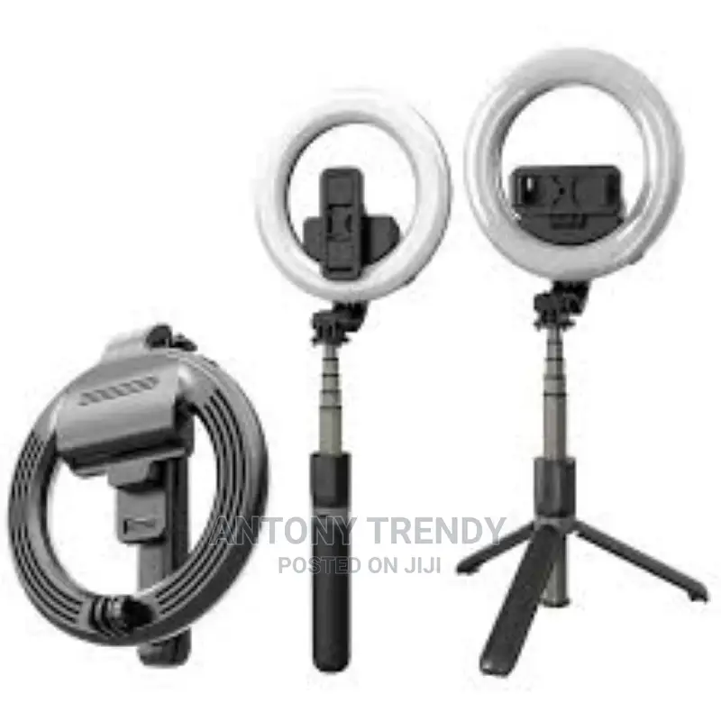 L07 Selfie Stick With Phone Holder Monopod Selfie Ring Light