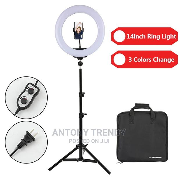 14 Inch Selfie Ring Light With Tripod Stand - main view