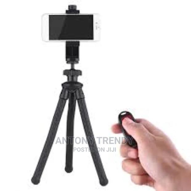 Flexible Octopus Tripod With Phone Holder Mount Flexible Cam - thumbnail 2