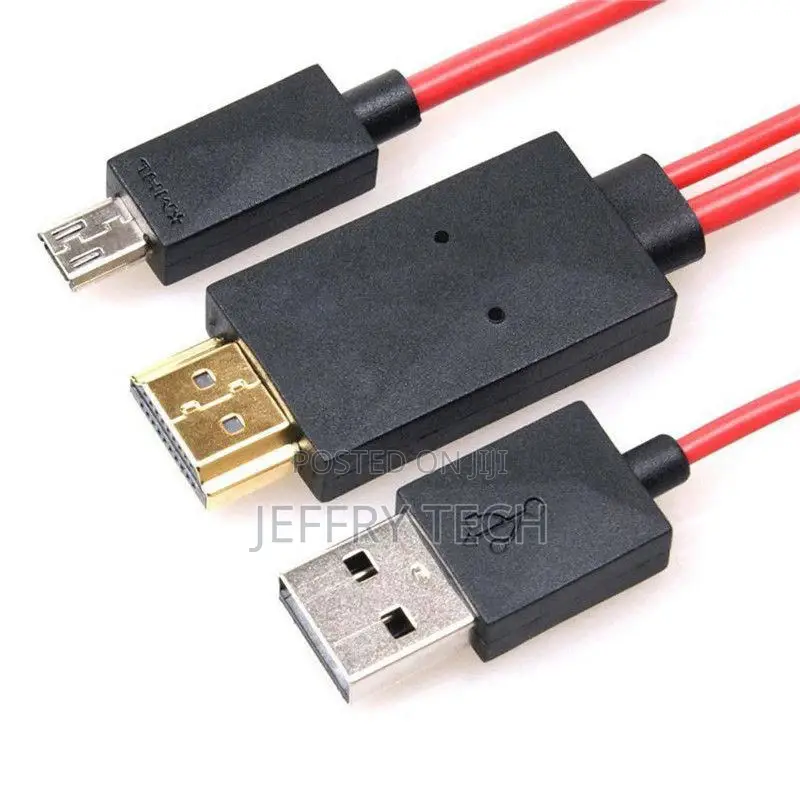 Micro USB to Hdmi-Compatible TV Cable Adapter HD TV 1080P Ch