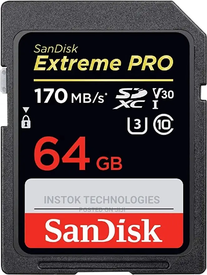Sandisk Extreme PRO 64gb Sdxc Uhs-1 Card – 170mb/S U3 A2 V30