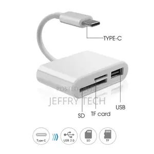 USB Type C Card Reader to SD TF USB Connection Smart Memory