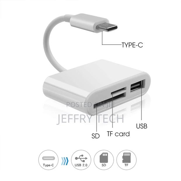 USB Type C Card Reader to SD TF USB Connection Smart Memory
