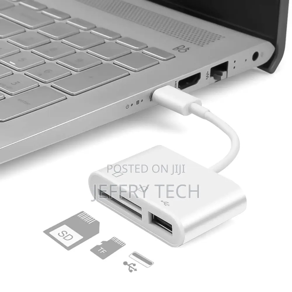 USB Type C Card Reader to SD TF USB Connection Smart Memory