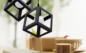 Geometric Cube Pendant Light