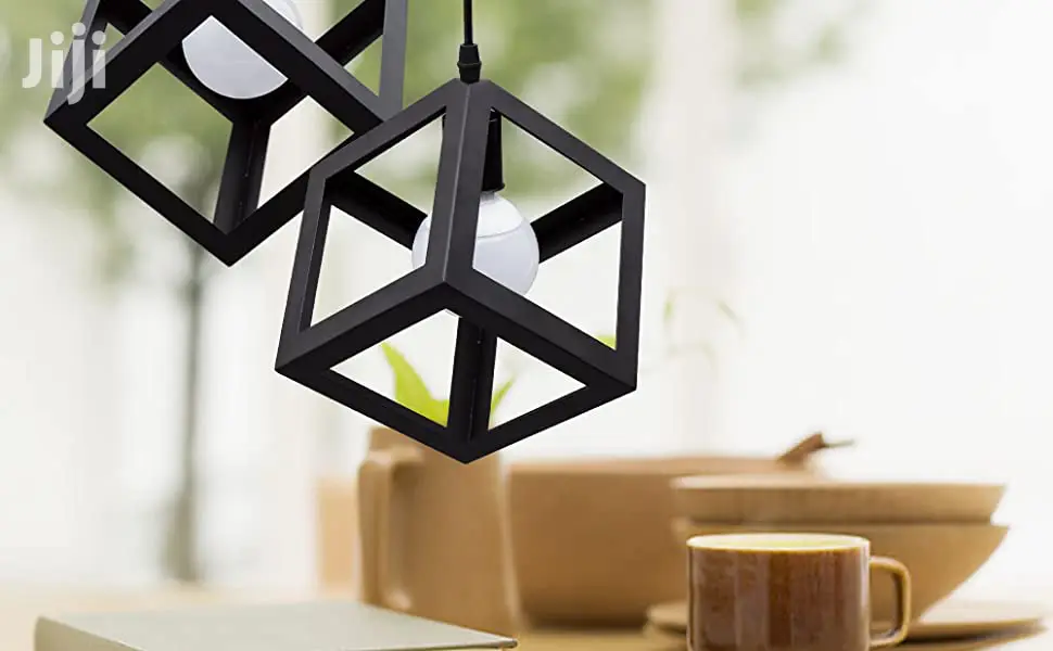 Geometric Cube Pendant Light