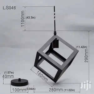 Geometric Cube Pendant Light