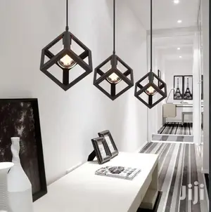 Geometric Cube Pendant Light