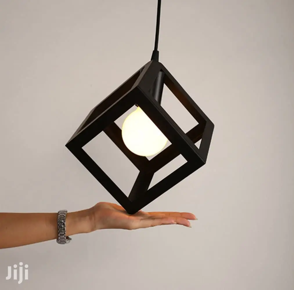 Geometric Cube Pendant Light
