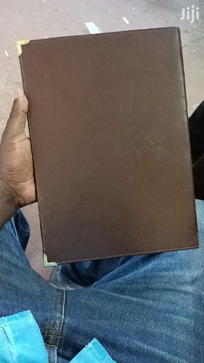 Leather Hotel MENU Holder Size A4