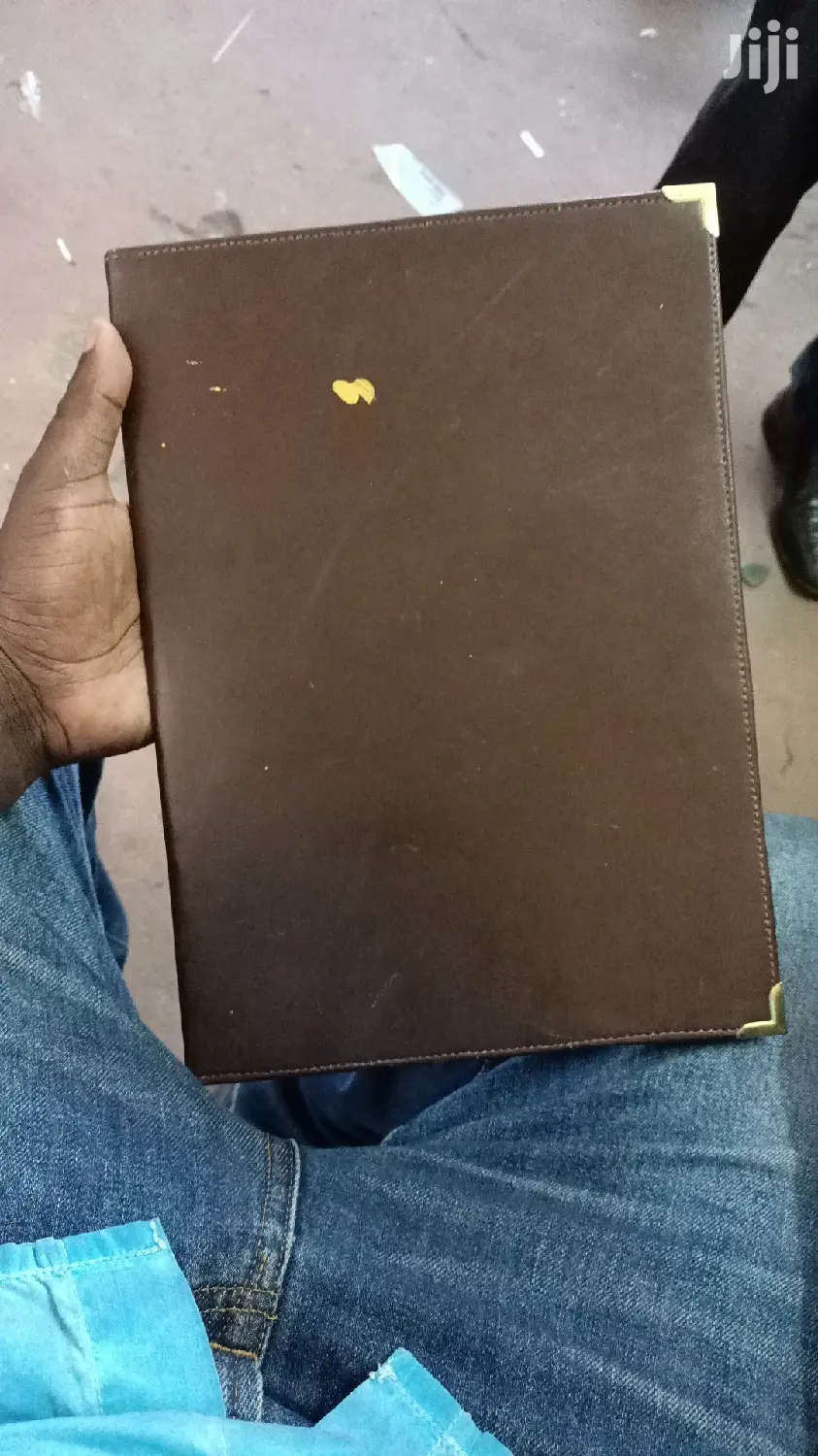 Leather Hotel MENU Holder Size A4