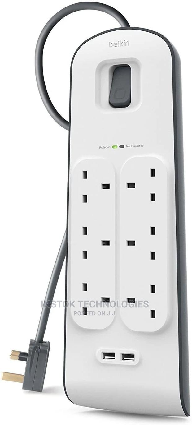 Belkin 6 Way 2 M Surge Protection Extension Cable With 2 X 2