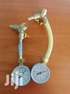 Nozzle and Pressure Gauge for Culvert Balloon