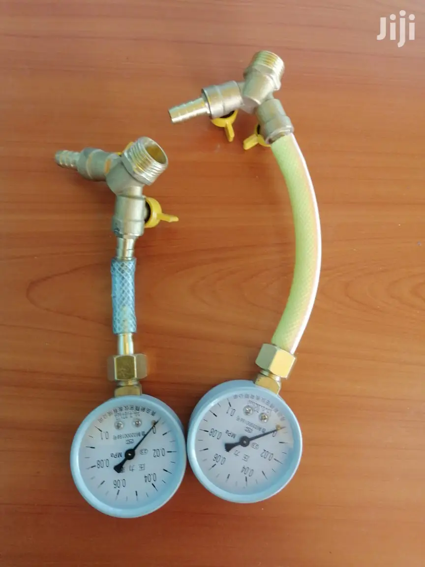 Nozzle and Pressure Gauge for Culvert Balloon