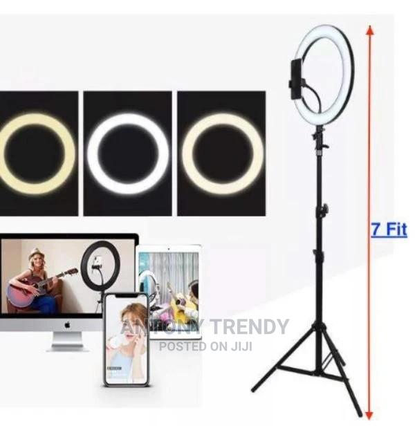Led Dimmable Ring Light Ring Light And Tripod 2.1m - main view
