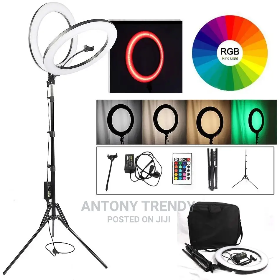 Led Dimmable Ring Light Ring Light And Tripod 2.1m