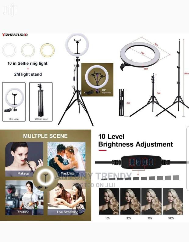 Led Ring Light 18 Inches With Tripod Bag And Holders - thumbnail 2