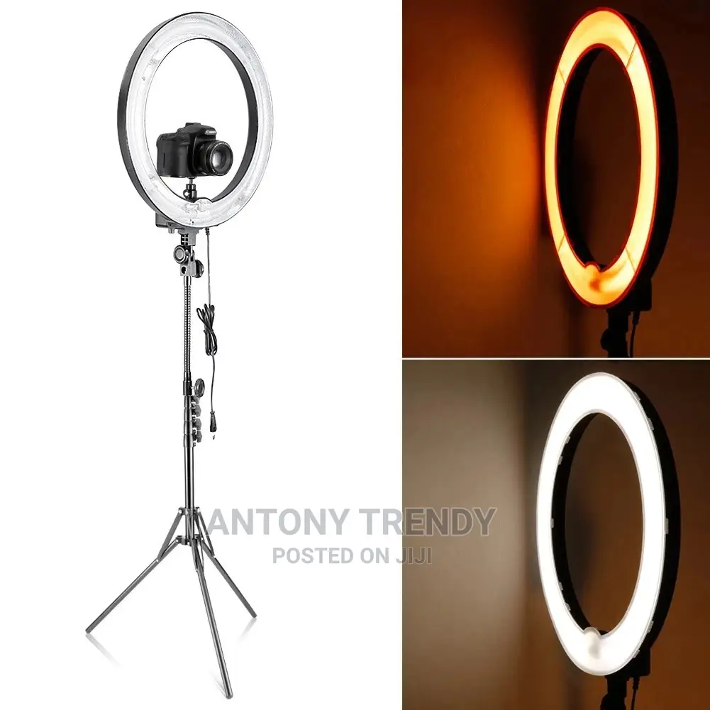 Led Ring Light 18 Inches With Tripod Bag And Holders