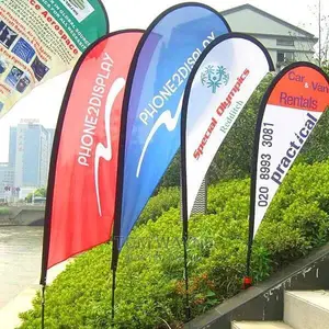 Complete Tear Drop Banner (Printing Plus Stand)