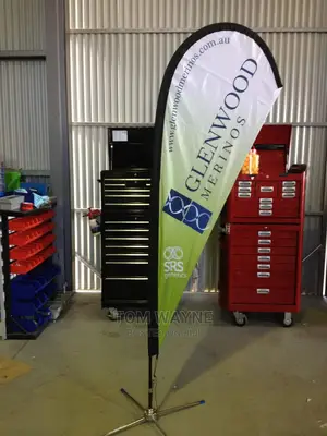 Complete Tear Drop Banner (Printing Plus Stand)