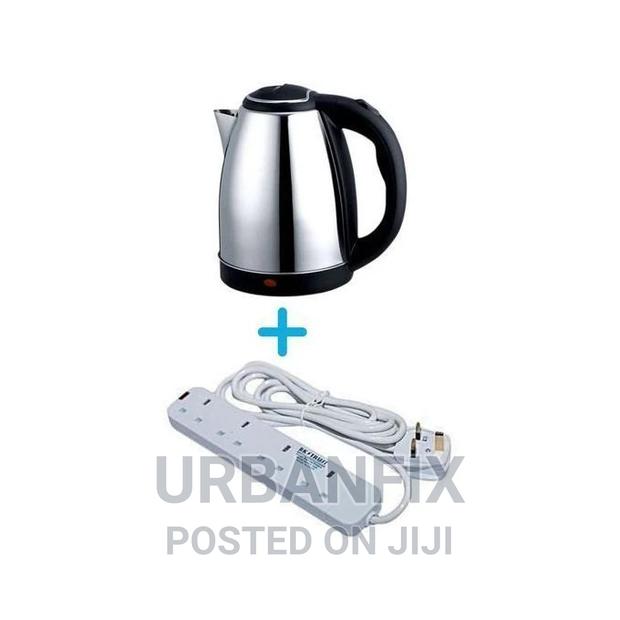 2ltr Scarlett Electric Kettle+ Free 4-Way Powerful Extension