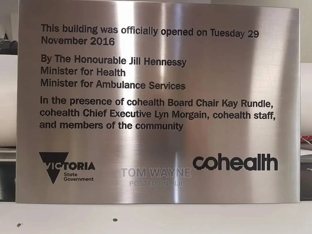 Opening Ceremony Plaques