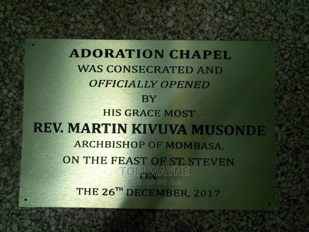 Opening Ceremony Plaques