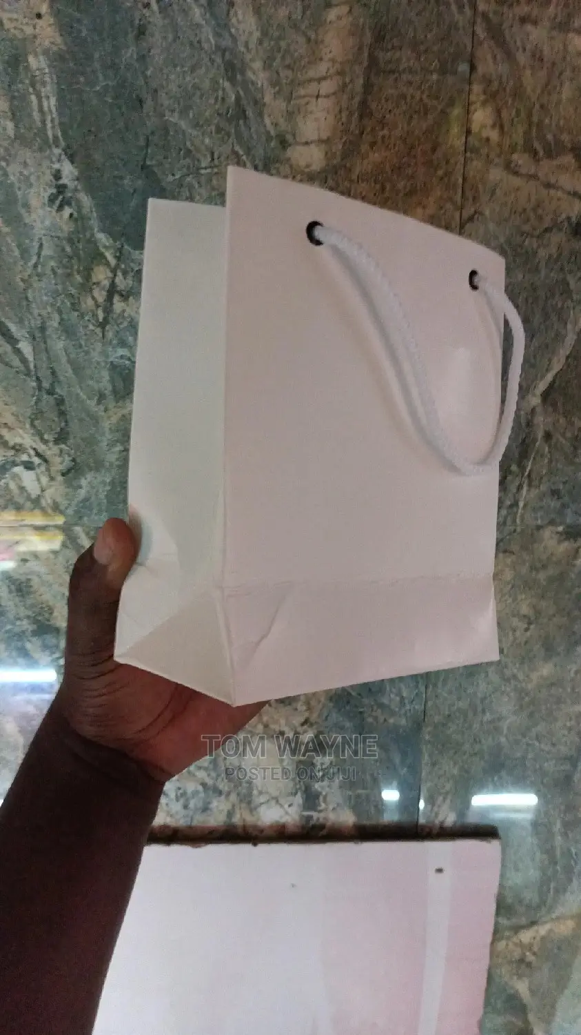 A6 Size Gift White Bags