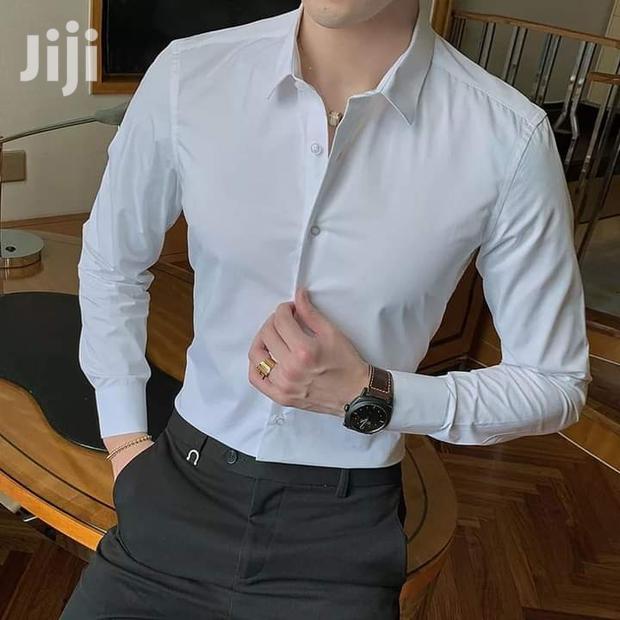 White Slim Fitting Shirt