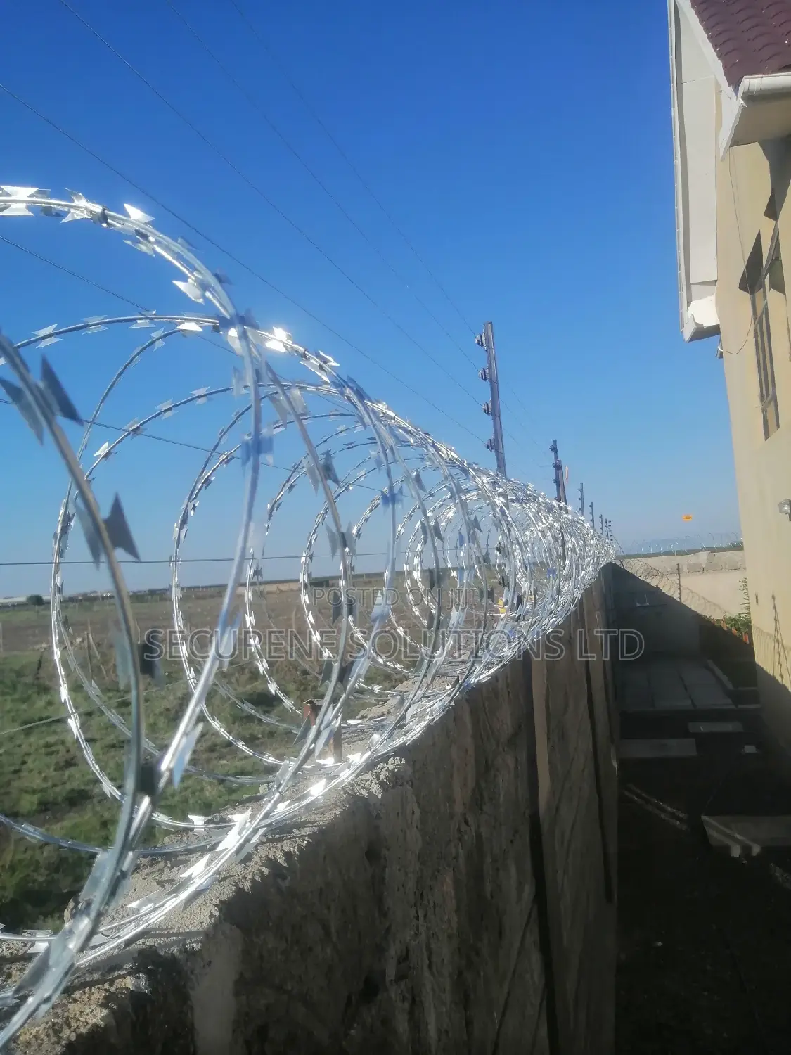 100 by 50ft Plot Electric Fence and Razor Wire Quotation