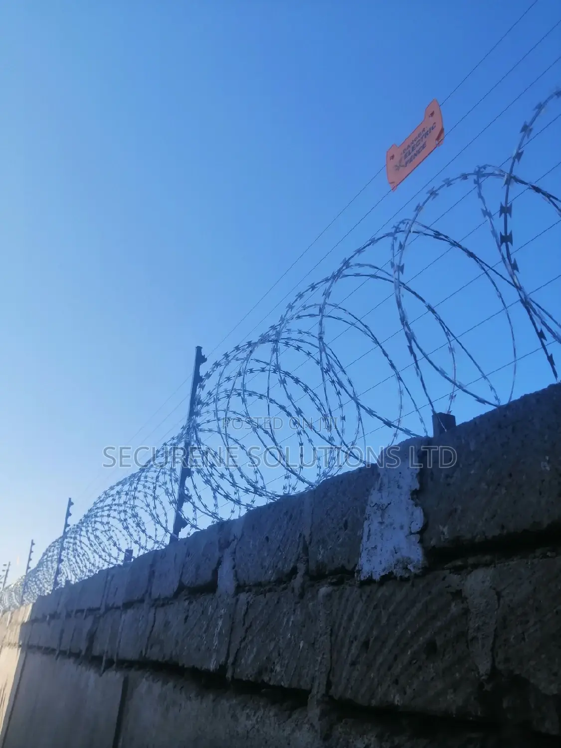 100 by 50ft Plot Electric Fence and Razor Wire Quotation