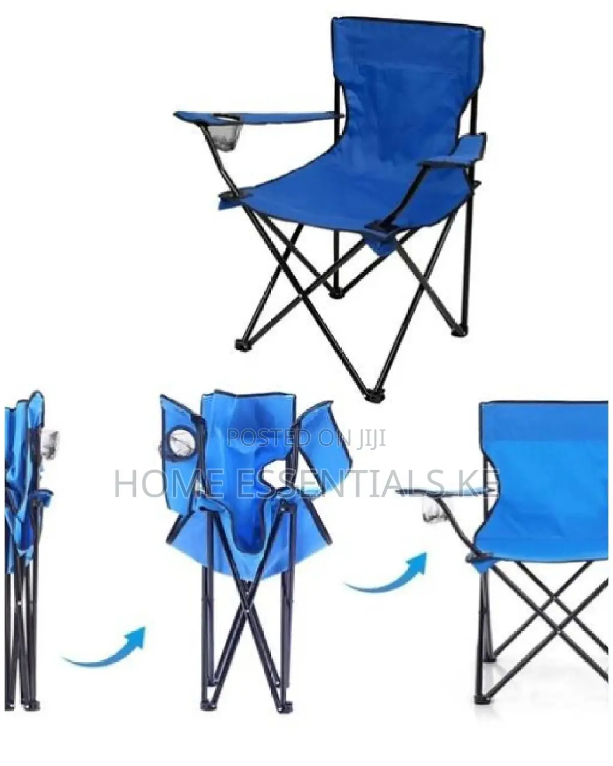 Camping Chairs Available in Red and Blue Only