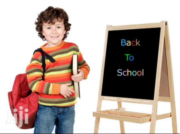 Wooden Black Board With Stand. - main view