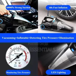 *4 in 1 Car Vacuum Cleaner With Electric Tyre Inflator