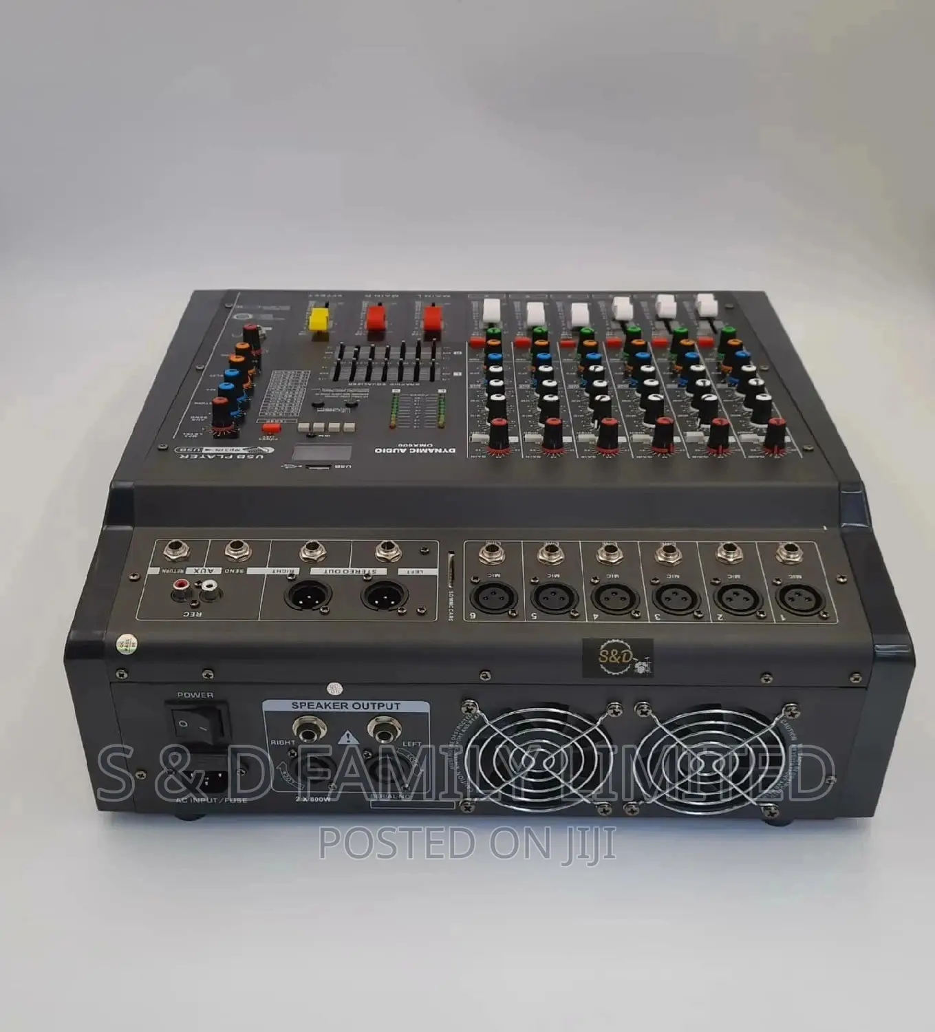 Dynamic Audio 6 Channels Powered Mixer