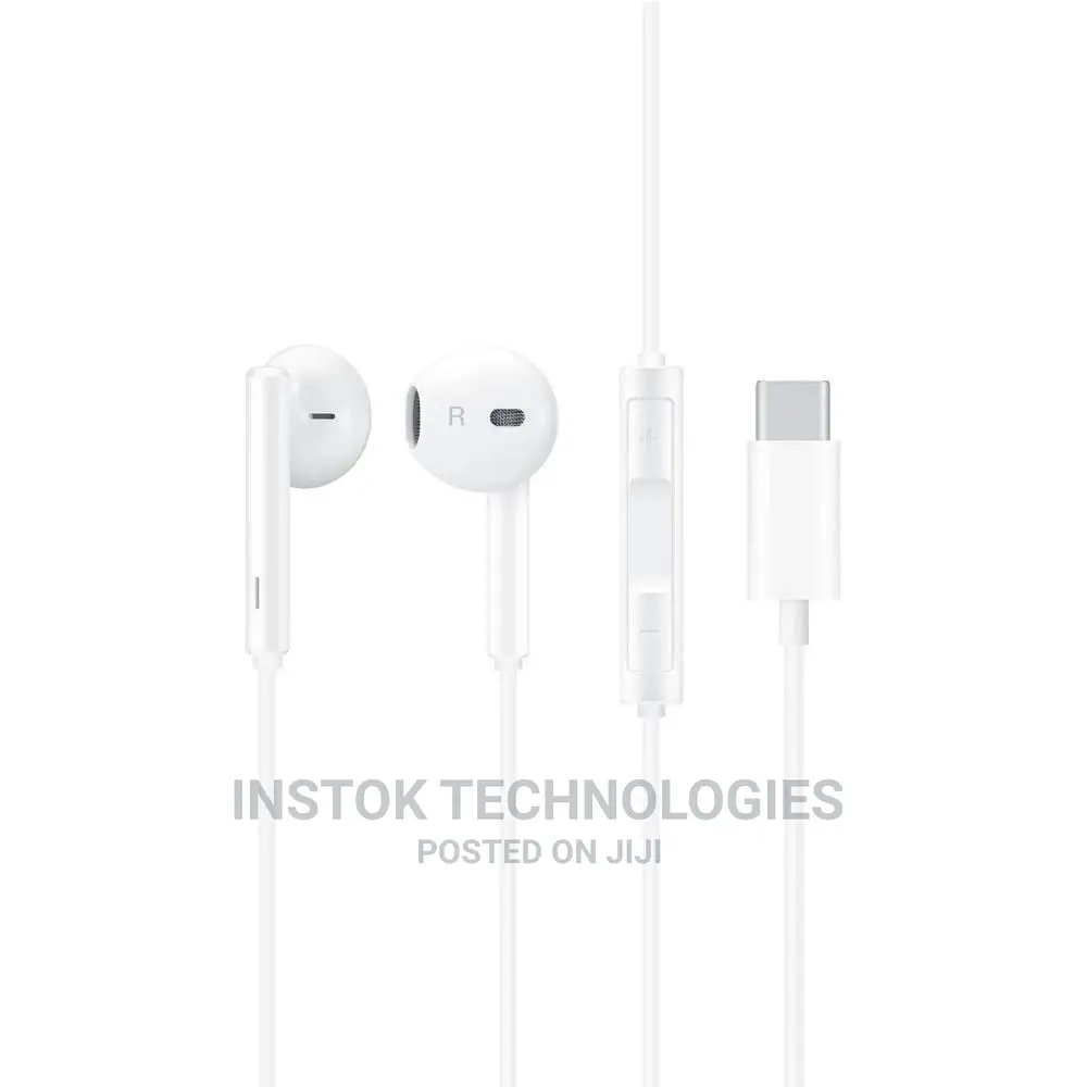 Huawei Cm33 USB Type C Handsfree Earphones With Remote and M