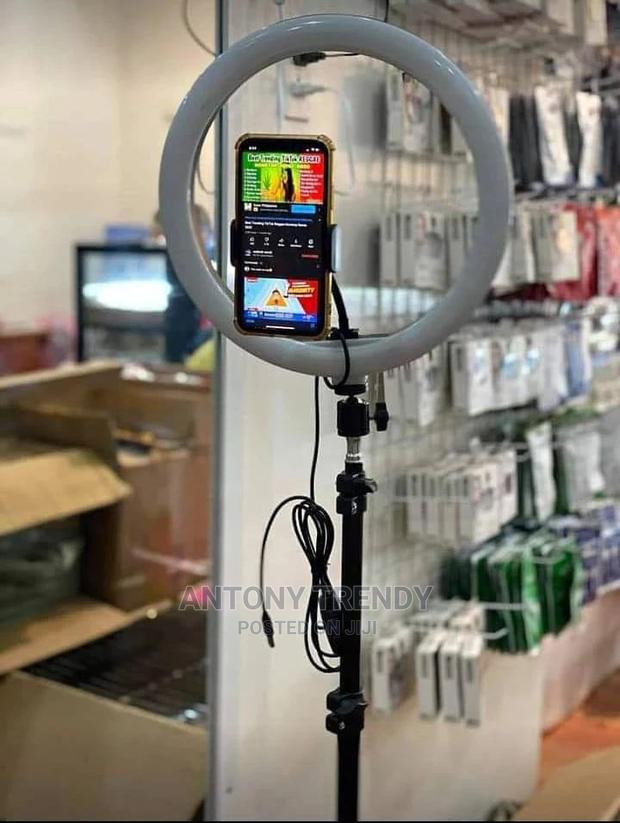 LED Ring Light Lamp 3 Light Modes Dimmable Brightness With - main view